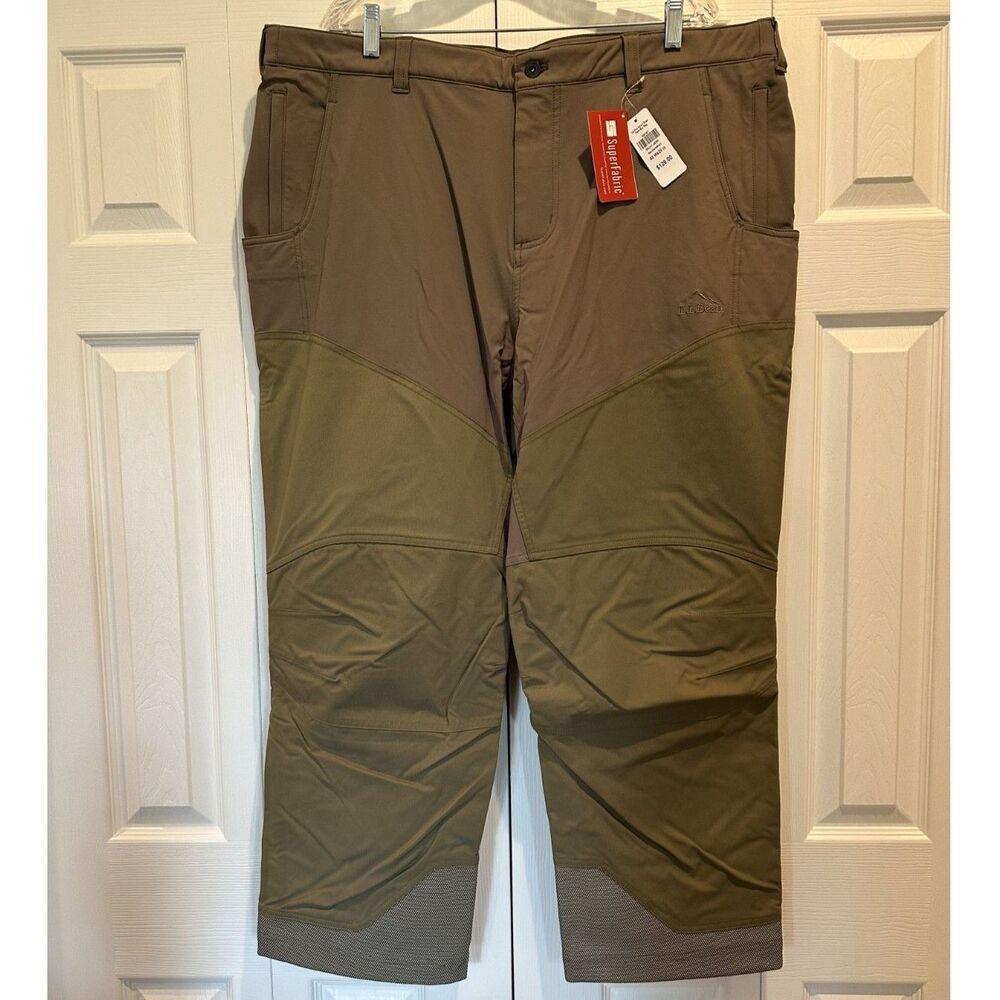 LL Bean Mens Up Pro Nylon Briar Pants Ash Dark Mush 42x29 Field NWT